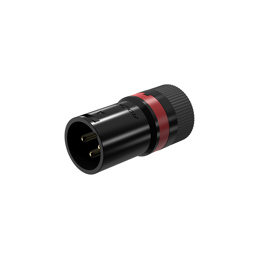 Conector XLR Macho Giratorio ROXTONE LX3MH - Profesional