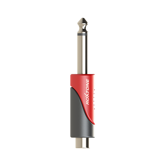 Convertidor Adaptador RCA Hembra a PLUG 1/4" Macho Roxtone
