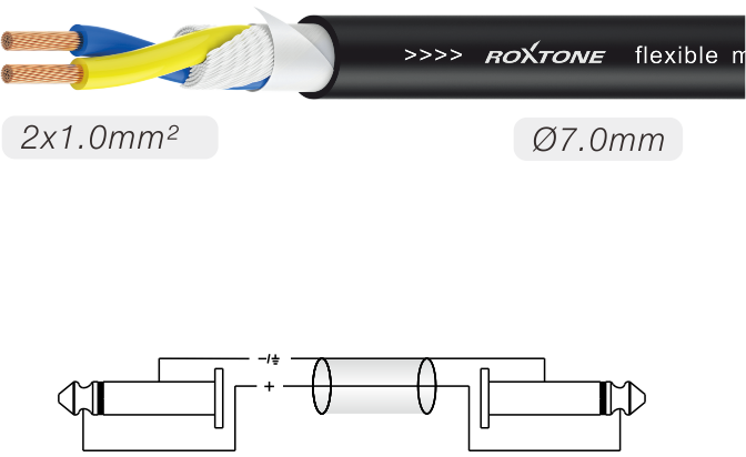 Cable ROXTONE SSJJ210L10 - Línea 10 Metros Profesional
