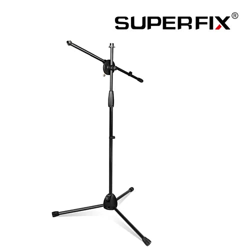 SUPERFIX XMS805BP01 - Base de Micrófono Trípode con Doble Boom Ajustable